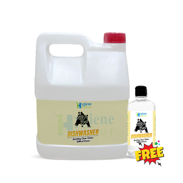 Hygiene Harbor Dishwasher Liquid 5L + FREE 500ml Empty Bottle