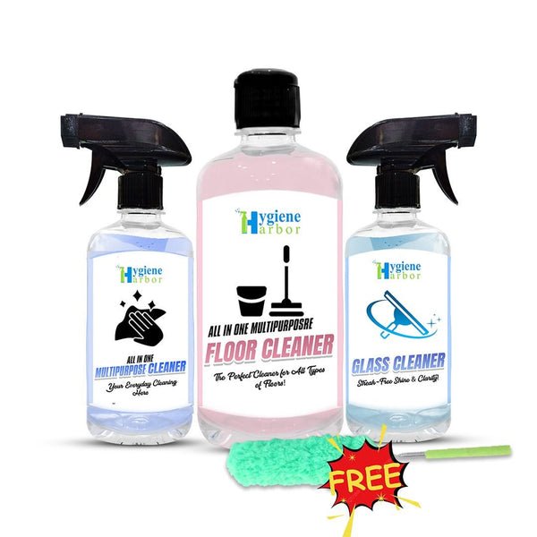 Hygiene Harbor 3 in 1 Cleaning Kit + FREE Duster - Hygiene Harbor