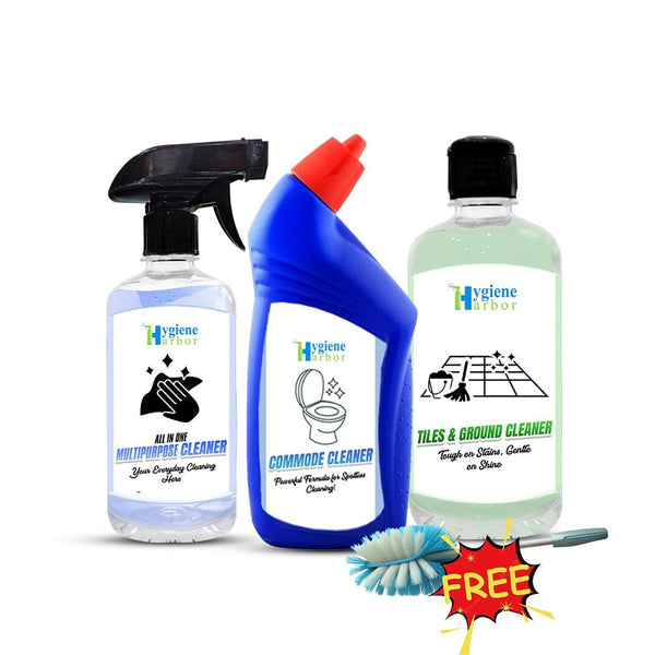 Hygiene Harbor 3 in 1 Power Cleaning Kit + FREE Brush - Hygiene Harbor