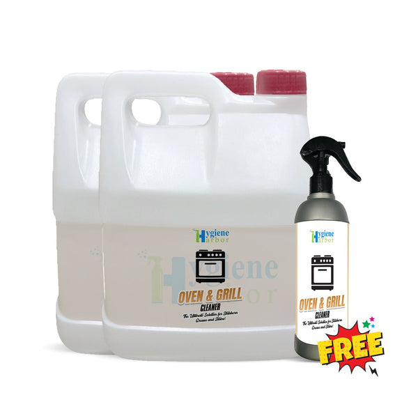 Hygiene Harbor Oven and Grill Cleaner 5L + FREE 500ml Empty Spray - Hygiene Harbor