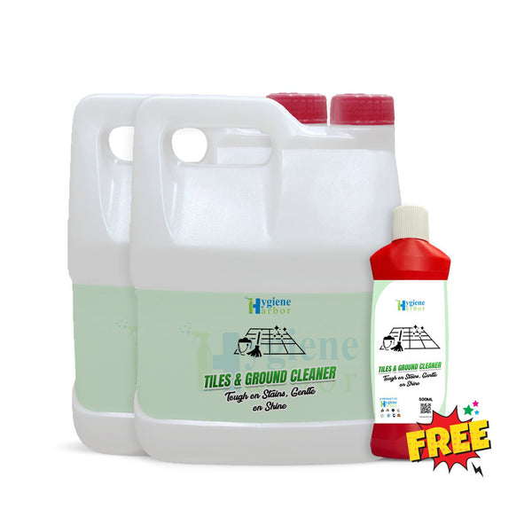 Hygiene Harbor Tiles and Ground Cleaner 5L + FREE 500ml Empty Bottle - Hygiene Harbor